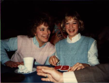 Patty Zerrer and Heidi Page - Awards Banquet - Spring, 1986